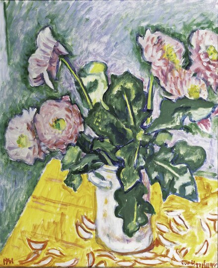 Flowers in a white Vase