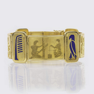 A Gold Bracelet in Ancient Egyptian Style