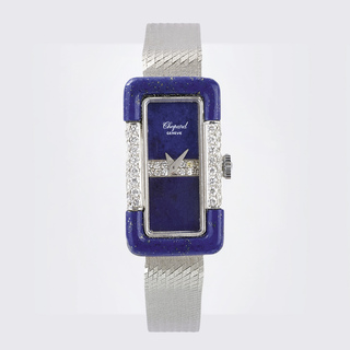 A Ladies' Wristwatch with Lapis Lazuli and Diamonds