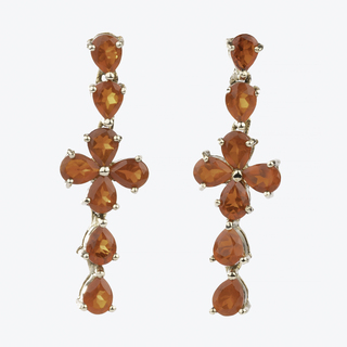 A Pair of Fire Opal Earrings