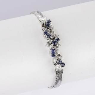 A Sapphire Diamond Bracelet