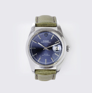 A Gentlemen's Wristwatch  'Prince Oysterdate Jumbo Blue Dial'