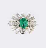 An Emerald Diamond Ring - image 1