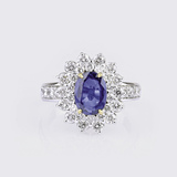 A highquality Ring with Natural Sapphire and Diamonds - image 1