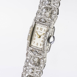 An Art-déco Diamond Wristwatch - image 2