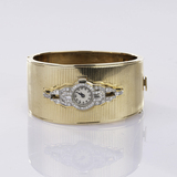 Art-déco Diamond Watch on a Gold Bracelet - image 1