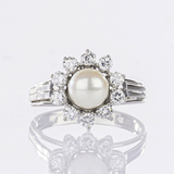 A Pearl Diamond Ring - image 1