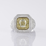 Fancy Diamant Brillant-Ring - Bild 1