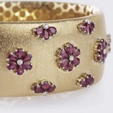 A Ruby Diamond Bangle Bracelet - image 2