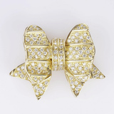 A Diamond Pendant 'Ribbon' - image 2