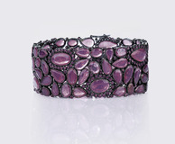 A colourful Pink Purple Ruby Bracelet - image 1