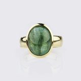 An Emerald Cabochon Ring - image 1