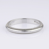 A Platinum Ring 'Classic Milgrain'