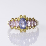 A Ring with multicoloured Sapphires - image 1