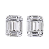 A Pair of fine-white Diamond Earstuds - image 2