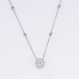 A Diamond Pendant on Necklace - image 1