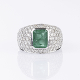 An Emerald Diamond Ring - image 1