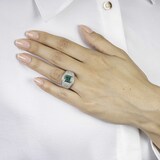 An Emerald Diamond Ring - image 4