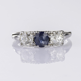 Diamant-Saphir Ring - Bild 1