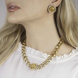 Gold-Brillant-Collier mit Mäander-Dekor 'Medusa' - Bild 5