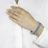 An extraordinary Art-déco Diamond Sapphire Bracelet - image 4