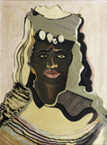 Woman with Head Scarf - image 1