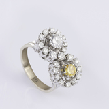 A 'Toi-et-Moi Ring with bicolour Diamonds - image 2