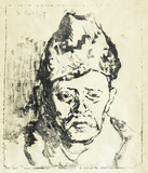 Man with Fur Hat - Father of the artist - image 1