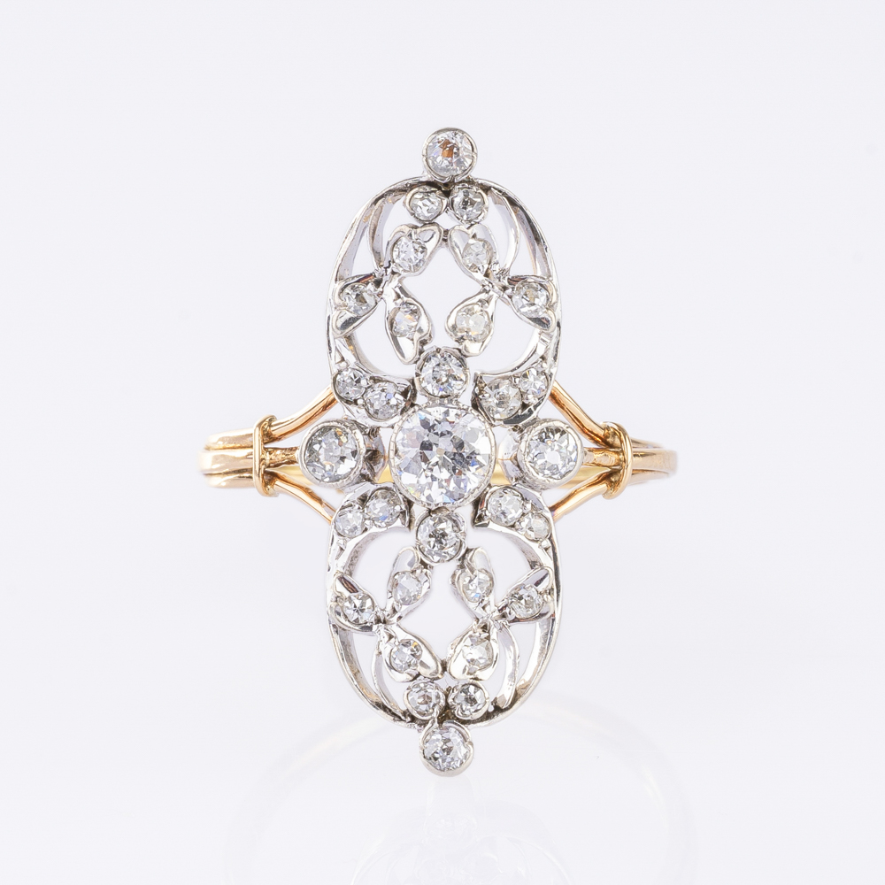 Jugendstil Diamant-Ring