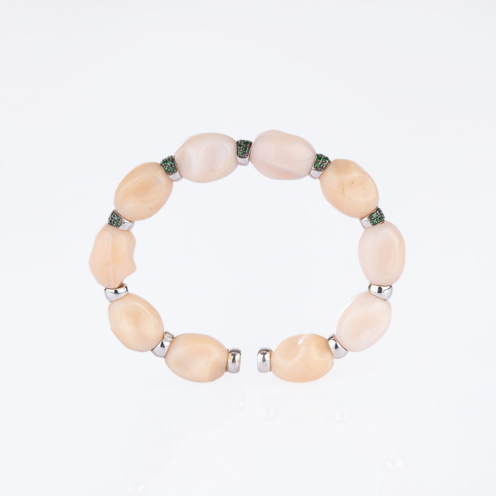 Bangle with Andean Opals and Tsavorites - image 5