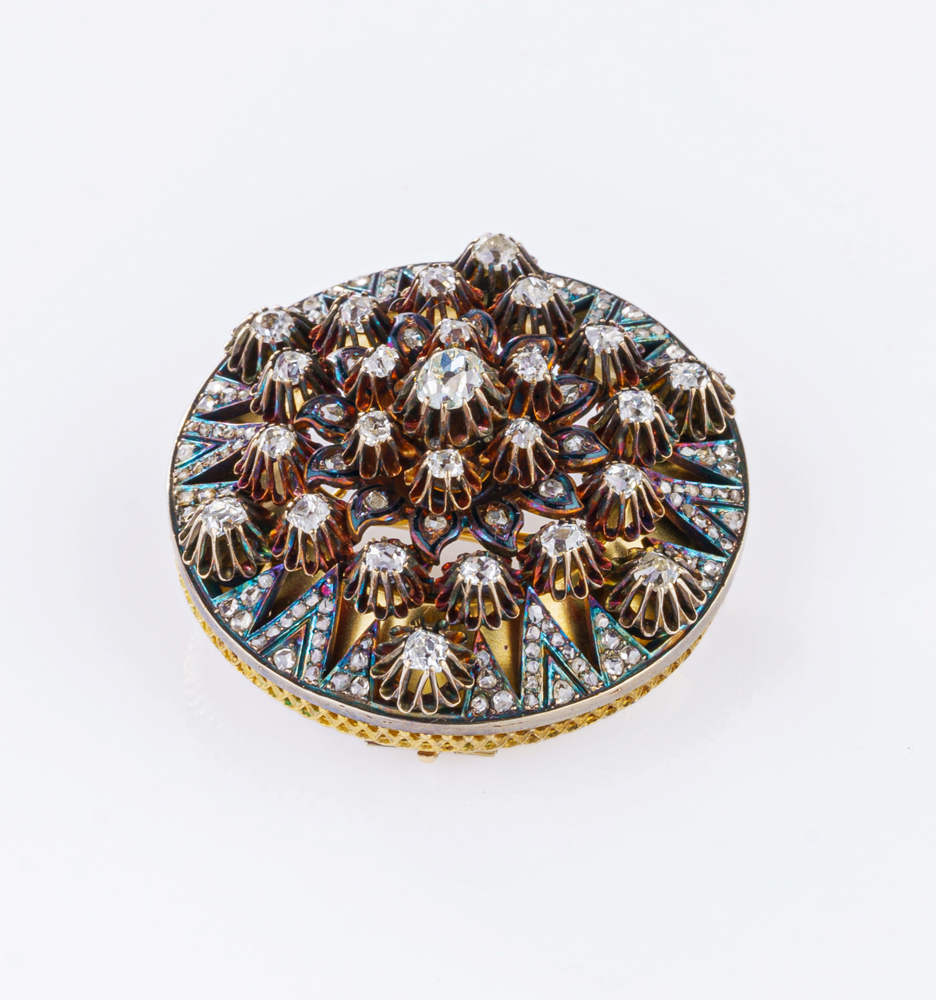 Antique Diamond Brooch - image 3