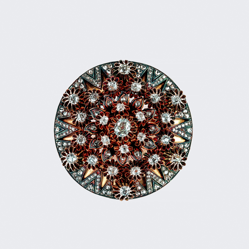 Antique Diamond Brooch - image 4