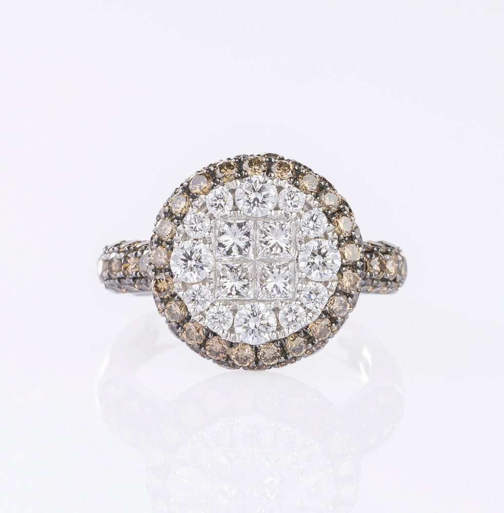 Bicolour-Diamant Ring