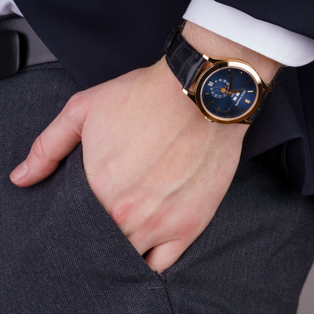 Men's Wristwatch 'Annual Calendar Blue' - image 4