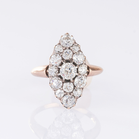 Jugendstil Diamant-Ring