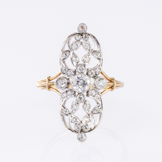 Jugendstil Diamant-Ring