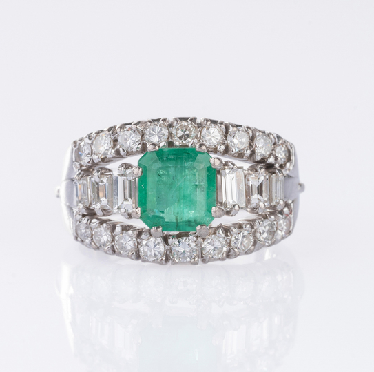 Emerald Diamond Ring