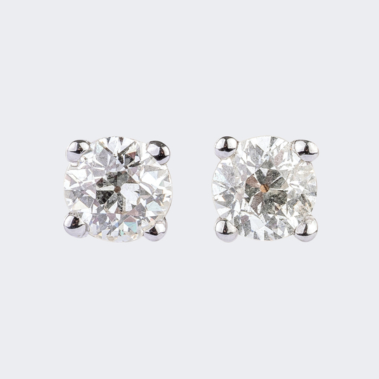 Pair of Solitaire Ear Studs