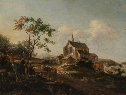 Landschaft mit Kirche