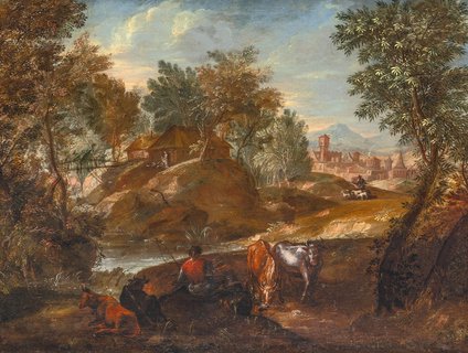 Southern Landscape with Herdsmen