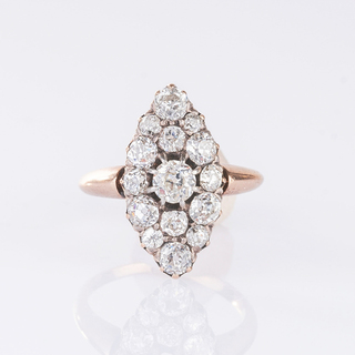 Jugendstil Diamant-Ring