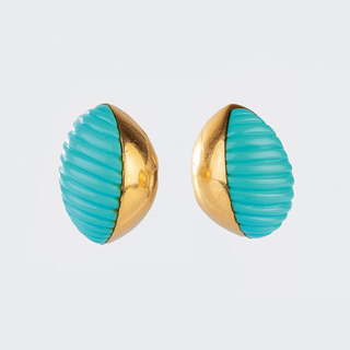 Pair of Turquoise Clip Earrings