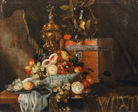 Still Life with Wanli Bowl and Aquilegia Goblet - image 1