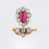 Jugendstil Diamant-Ring