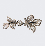 Antique, leaf-shaped Diamond Brooch