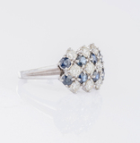 Vintage Diamant-Saphir Ring - Bild 2