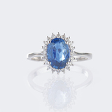 Saphir-Diamant Ring - Bild 1