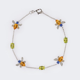 Zierliches Edelstein-Armband 'Bienen' - Bild 1