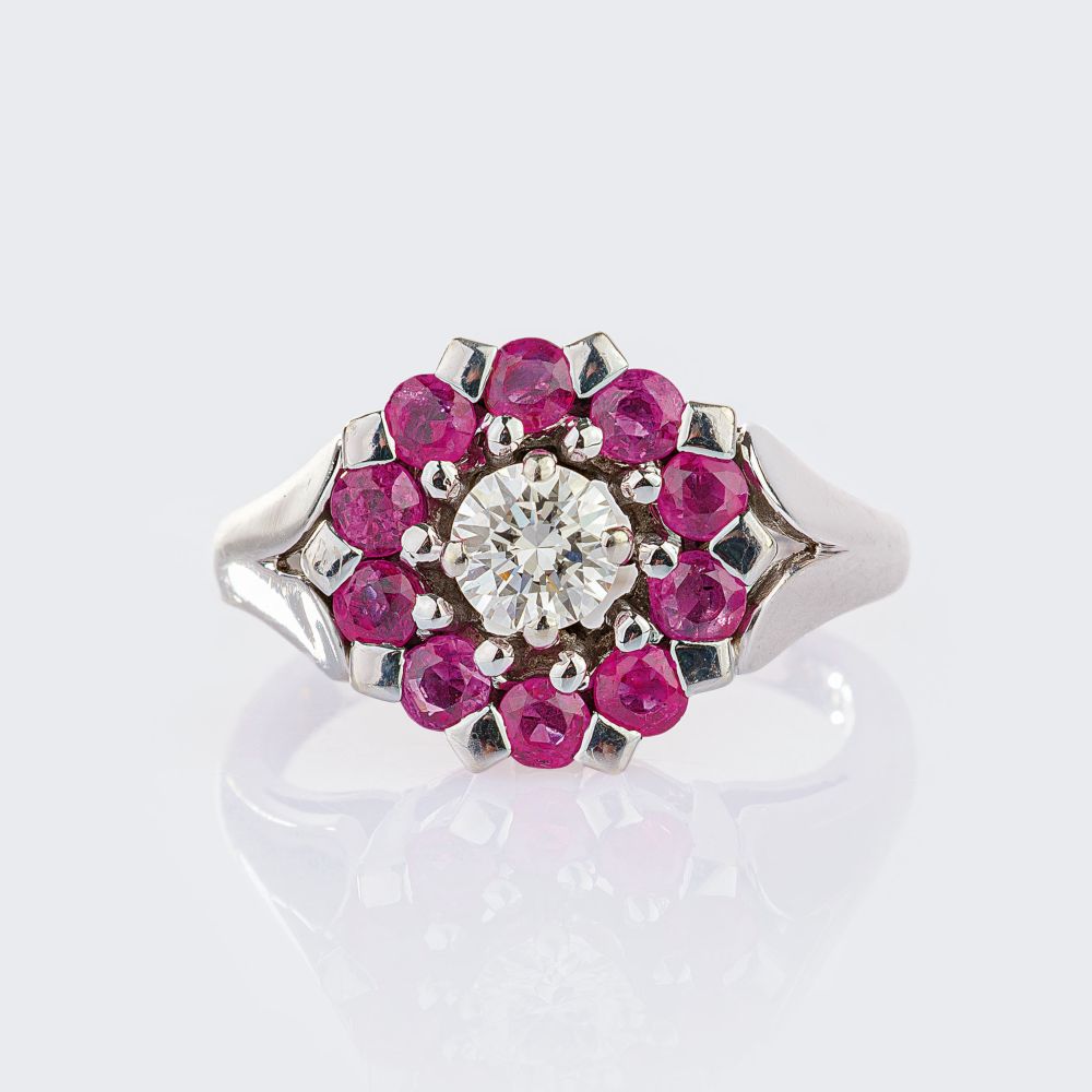 Diamond Ruby Ring