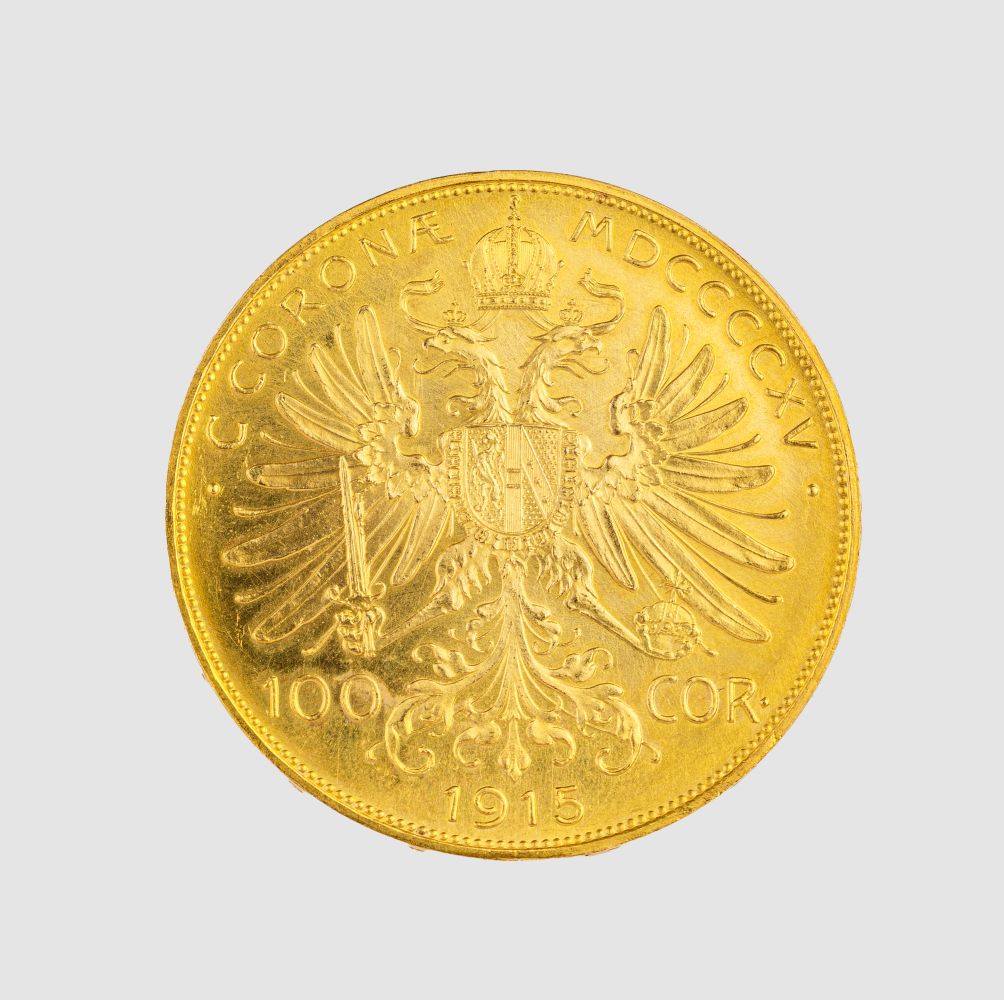 Gold Coin 100 Kronen Franz Joseph I - image 2